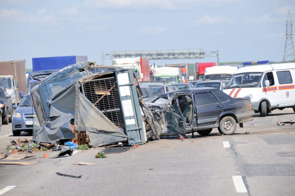 Dangerous car accident