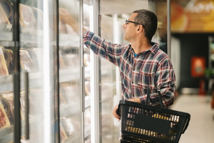 A person buying something from a store